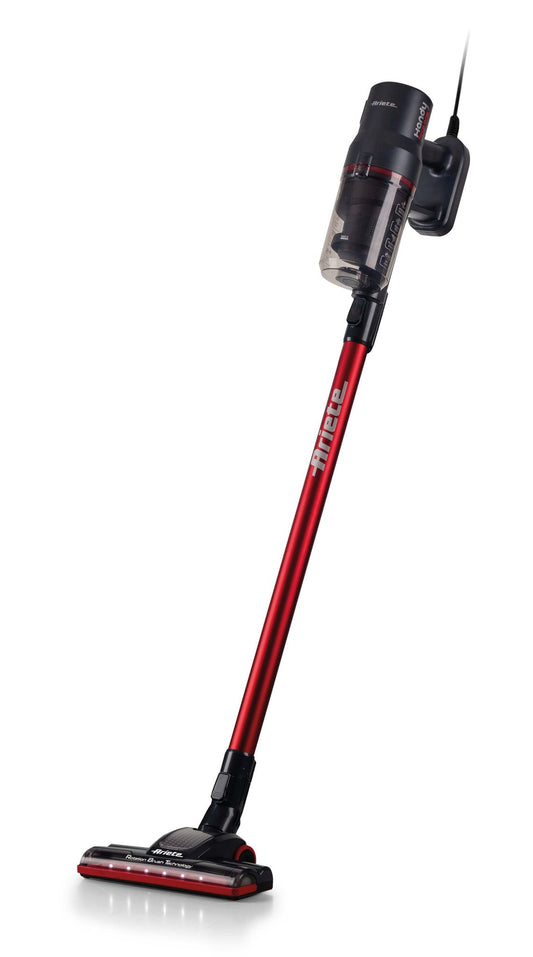 Ariete 2358 Corded electric broom, Power 600W, Tank capacity 0.5L, Motorized brush, Cyclonic technology, Red