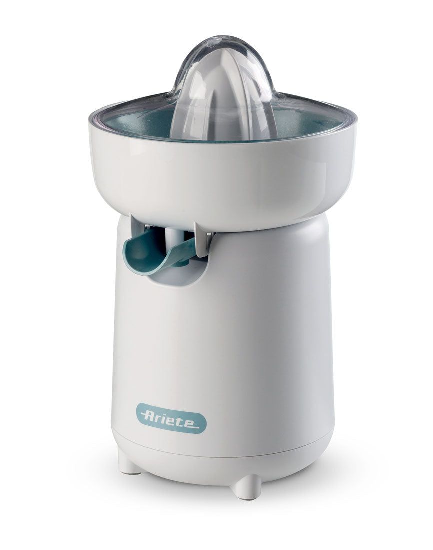 Ariete 417 Citrus Juicer Breakfast, Citrus Squeezer, 40W, 2 squeezing cones, Protective cover, Anti-drip spout, Right and left rotation, Non-slip feet, white