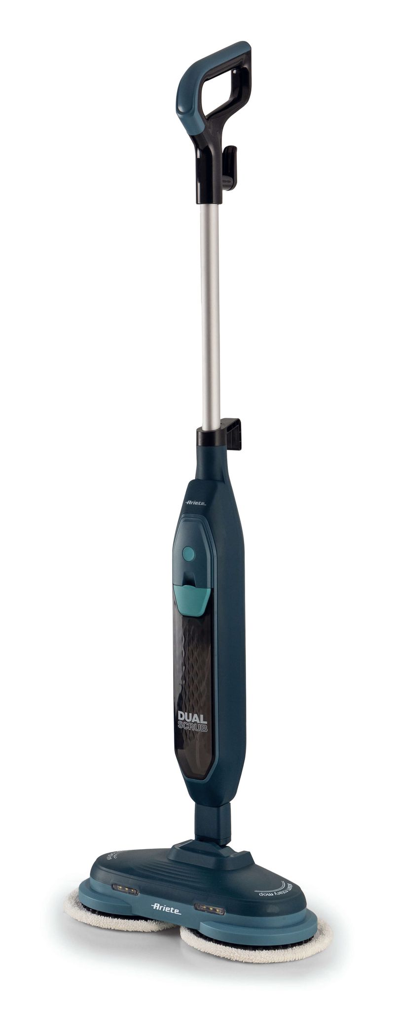 Ariete 4178 Dual Steam Scrub, Steam mop with rotating cloths, 1200W, 500cc tank, 2 speeds, 4 cloths, Blue