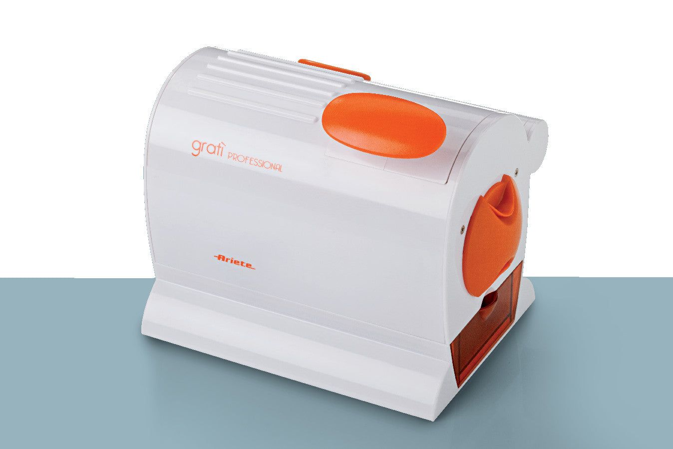 Ariete 445 Gratì Professional - Electric grater with extra-large stainless steel roller - Removable container - 120 Watt - Orange