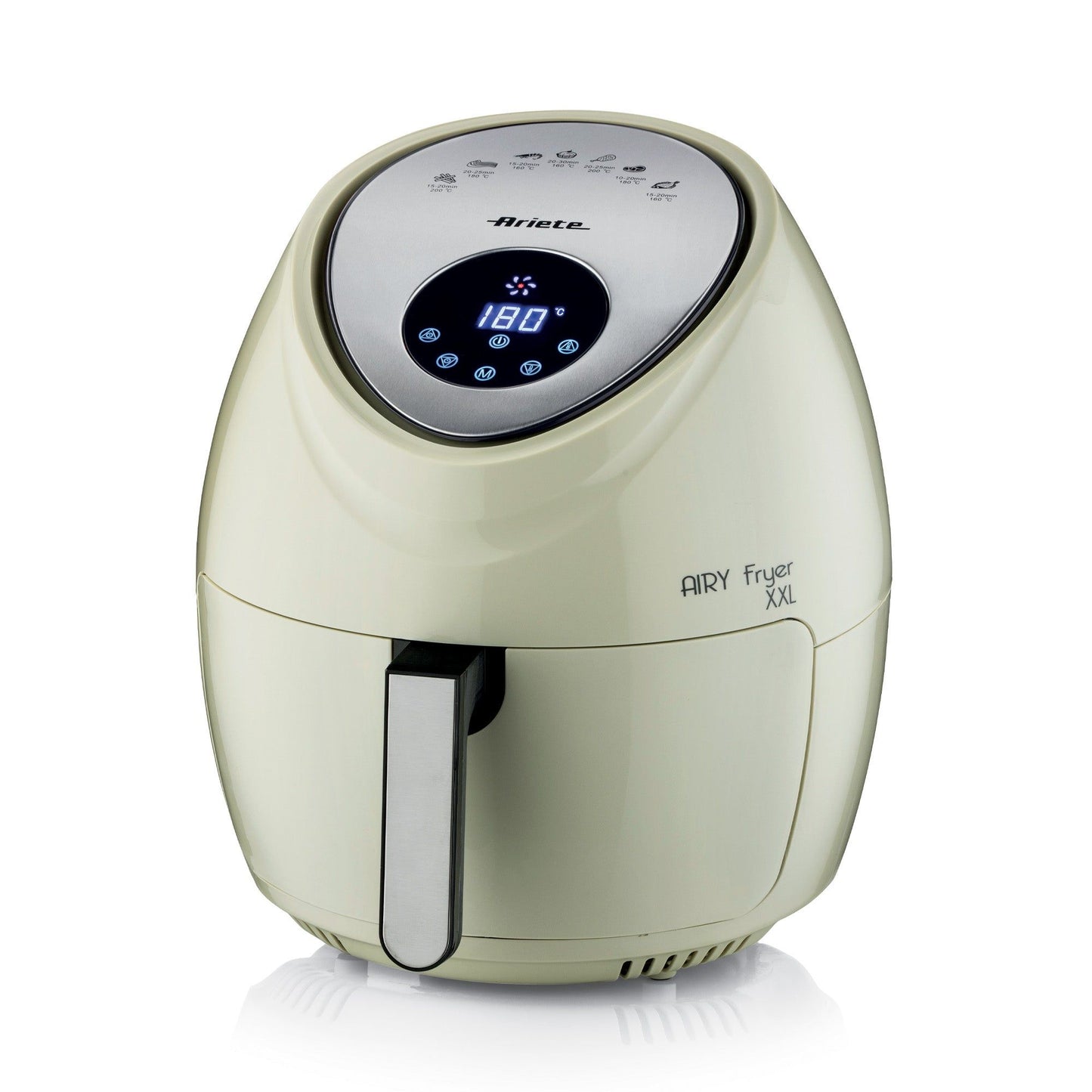 Ariete 4618 Airy Fryer XXL - Air Fryer - Fry 2.5 kg of French Fries - 5.5 Liters - Cooking Without Oil and Fat - 1800 Watt - Beige