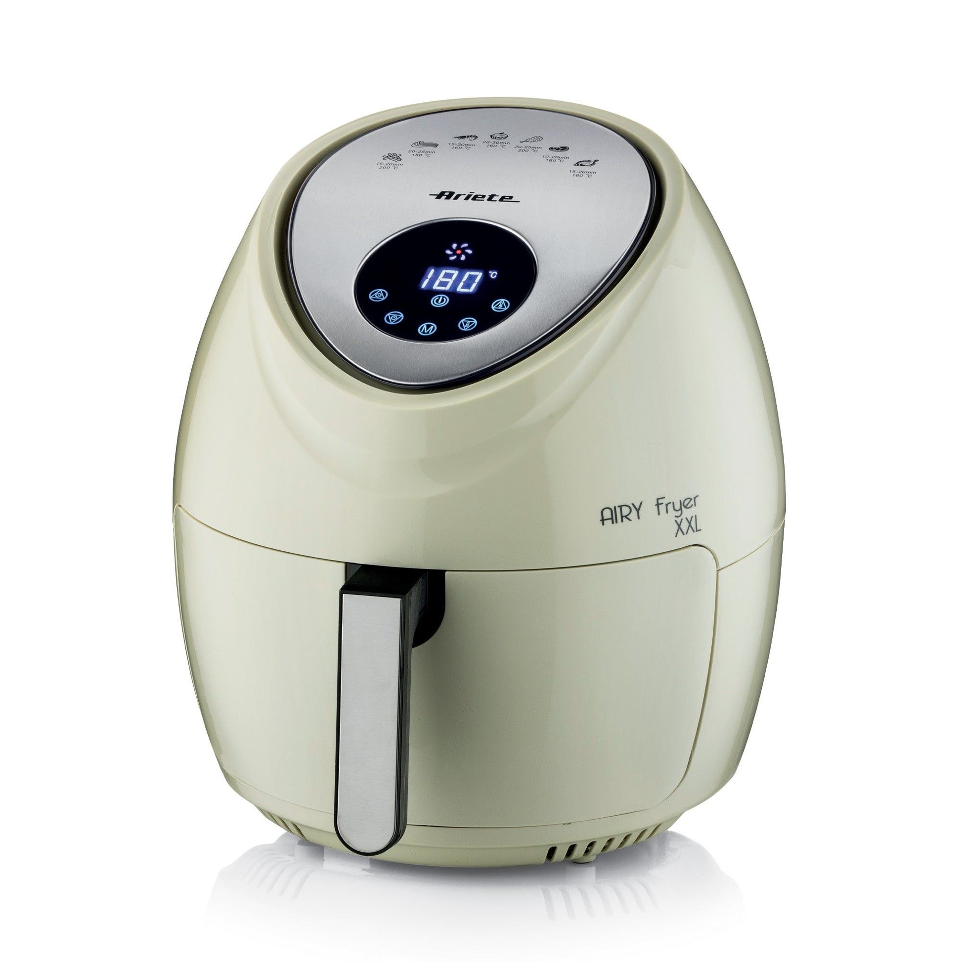 Ariete 4618 Airy Fryer XXL - Air Fryer - Fry 2.5 kg of French Fries - 5.5 Liters - Cooking Without Oil and Fat - 1800 Watt - Beige