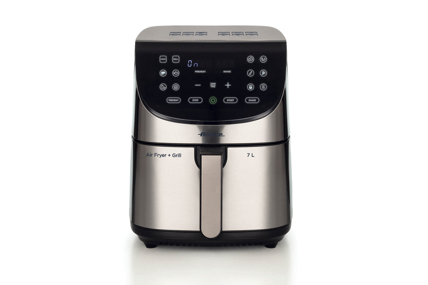 Ariete 4628 Airy Fryer Metal 7L, Air Fryer, 1800 W, 7L Capacity, 2.8kg Cooking Capacity, 12 Preset Programs, Max Crisp Function, Temperature up to 200°, Non-stick Basket with Grill, Metal