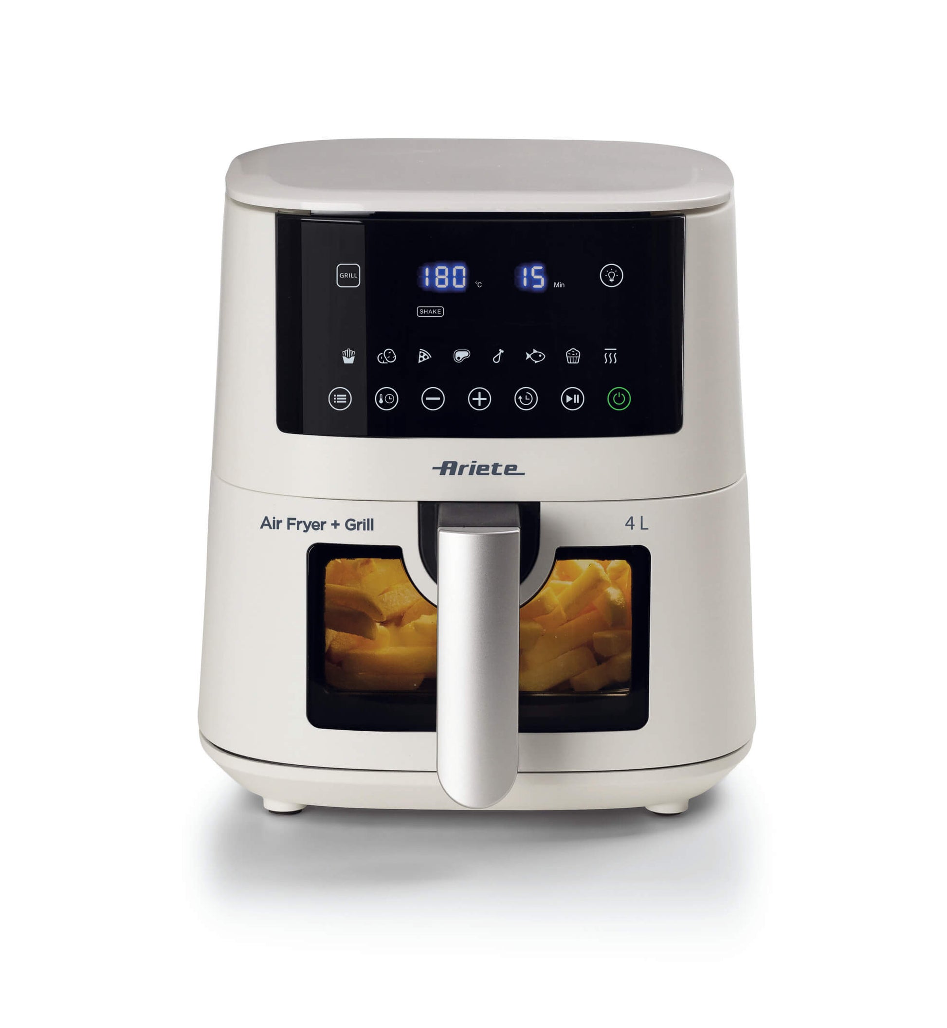 Ariete 4633, Air fryer 4L, 1400W, Capacity 4L, 9 programs, Shake and Grill Function, Temperature up to 200°C, White