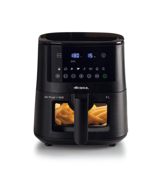 Ariete 4633, Air fryer 4L, 1400W, Capacity 4L, 9 programs, Shake and Grill Function, Temperature up to 200°C, Black