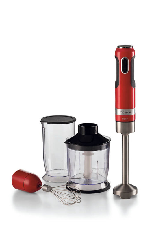 Ariete 602 Hand Blender Moderna, 1000W, 10 speeds + turbo, Accessories included, Red