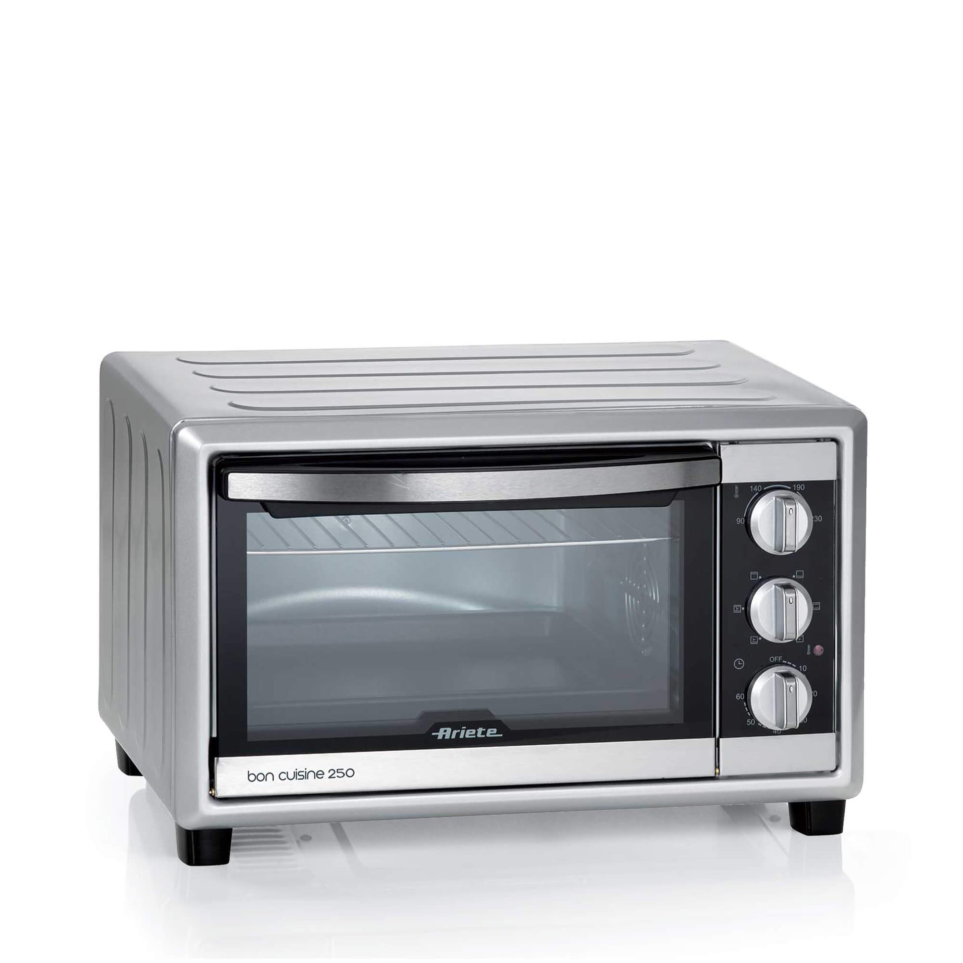 Ariete 984 Electric Ventilated Oven 25 liters - Bon Cuisine 250 - Double glass - Max temperature 230 ° - 1500 Watt - 6 cooking positions - Timer 60 '