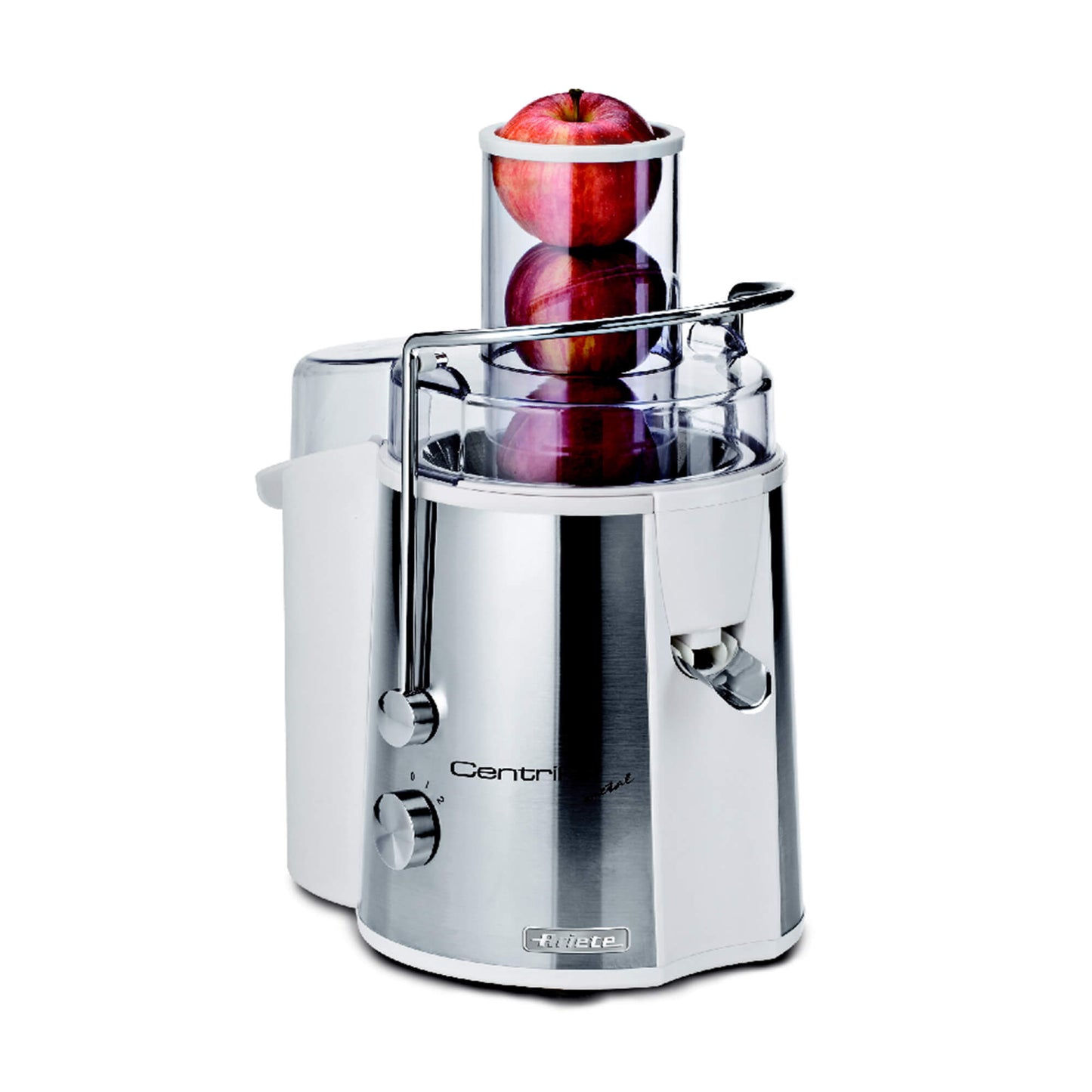 Ariete 173 Centrika Metal - Centrifuge to extract fruit and vegetable juice - Drip spout - Stainless Steel - 700 Watt - White and Silver