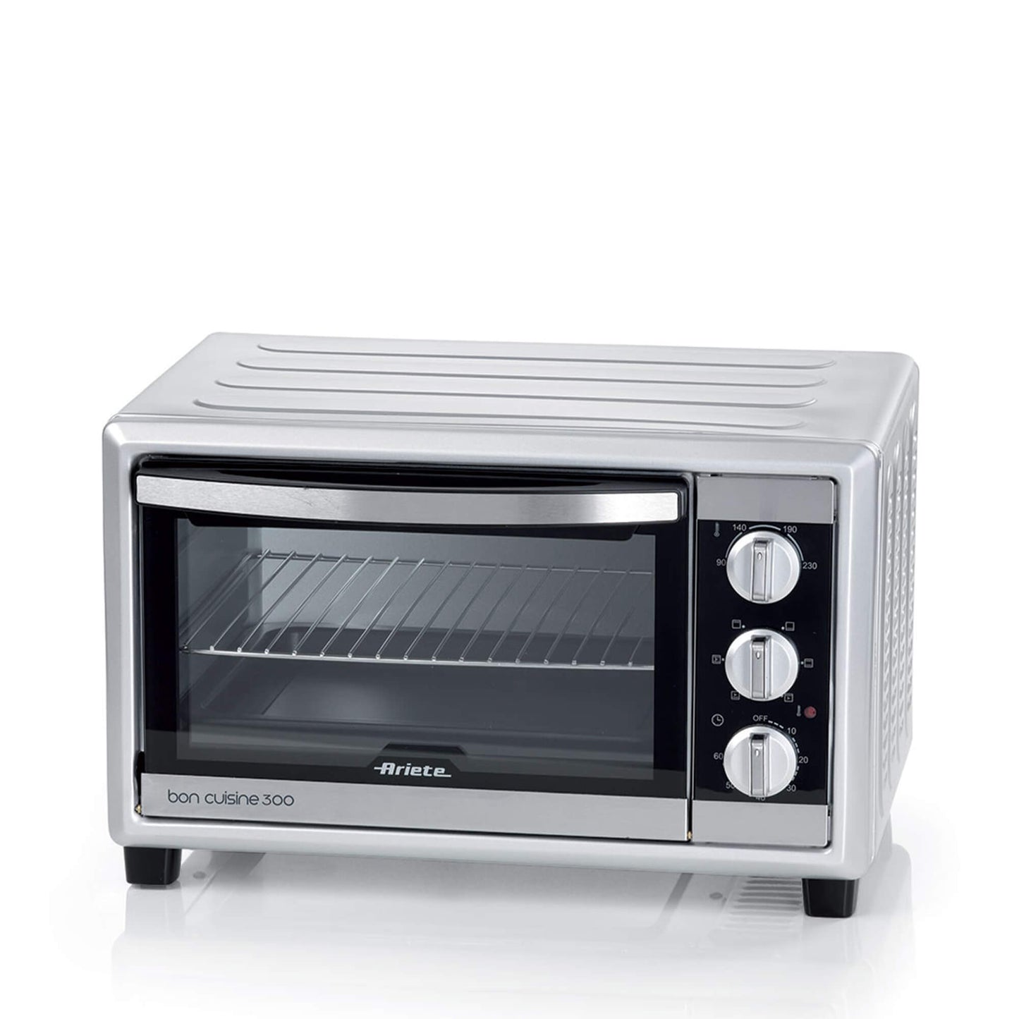 Ariete 984 Electric Ventilated Oven 30 liters - Bon Cuisine 300 - Double glass - Max temperature 230 ° - 1500 Watt - 6 cooking positions - Timer 60 '