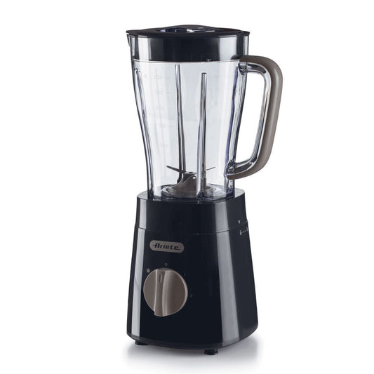 Ariete 576 Breakfast Blender, Blender, 500W, 4 stainless steel blades, 2 speeds + Pulse Function, 1.5 L capacity, Non-slip feet, Top lid, Dark Gray