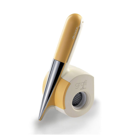 Ariete 457 Gratì Waterproof - Waterproof electric grater - Cordless - Washable under running water - 2 stainless steel rollers - White and Yellow
