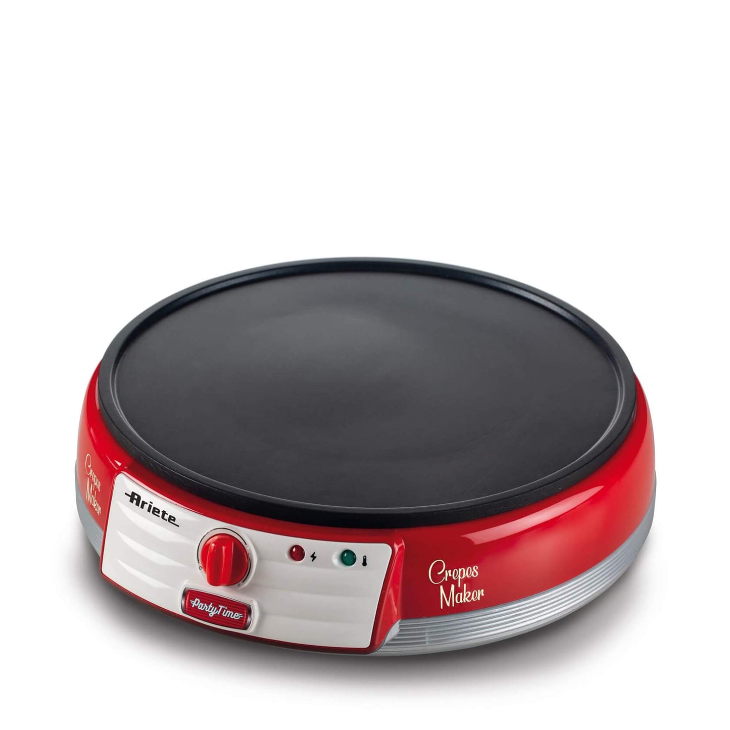 Ariete Maker Electric Plate for Crepes, 1000 W, Non-Stick, Red