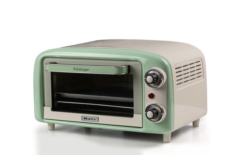 Ariete 3919 Electric Oven Vintage, 800W, 10L capacity, Double glass, Retro, Green