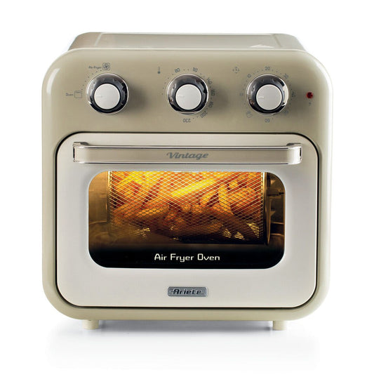 Ariete 4632 Air fryer and oven Vintage, 1400W, 2in1, Capacity 16L, Accessories included, Timer 60 minutes, Double glass, Beige