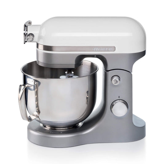 Ariete 1589 Moderna Planetary, 1600 Watt, 11 speeds, 5.5 Liters, 3 accessories for kneading, mixing and whipping. White