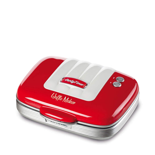 Ariete Waffle Maker, 700 W, Non-Stick Plates, Red