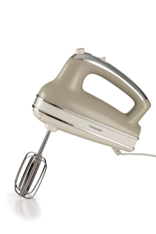 Ariete 1548 Mixer Vintage, 450W, 5 speeds, Turbo function, 2 whisks, Beige