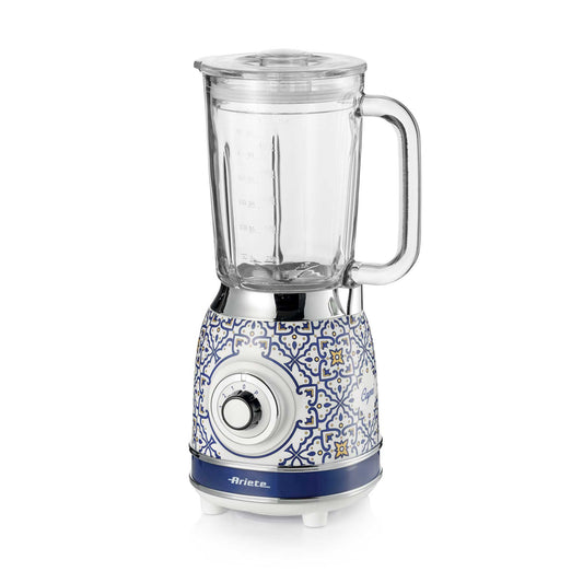 Ariete 583 Capri blender with 1.5 litre glass jug, 4 stainless steel blades, 4 speeds + pulse,1000 Watt